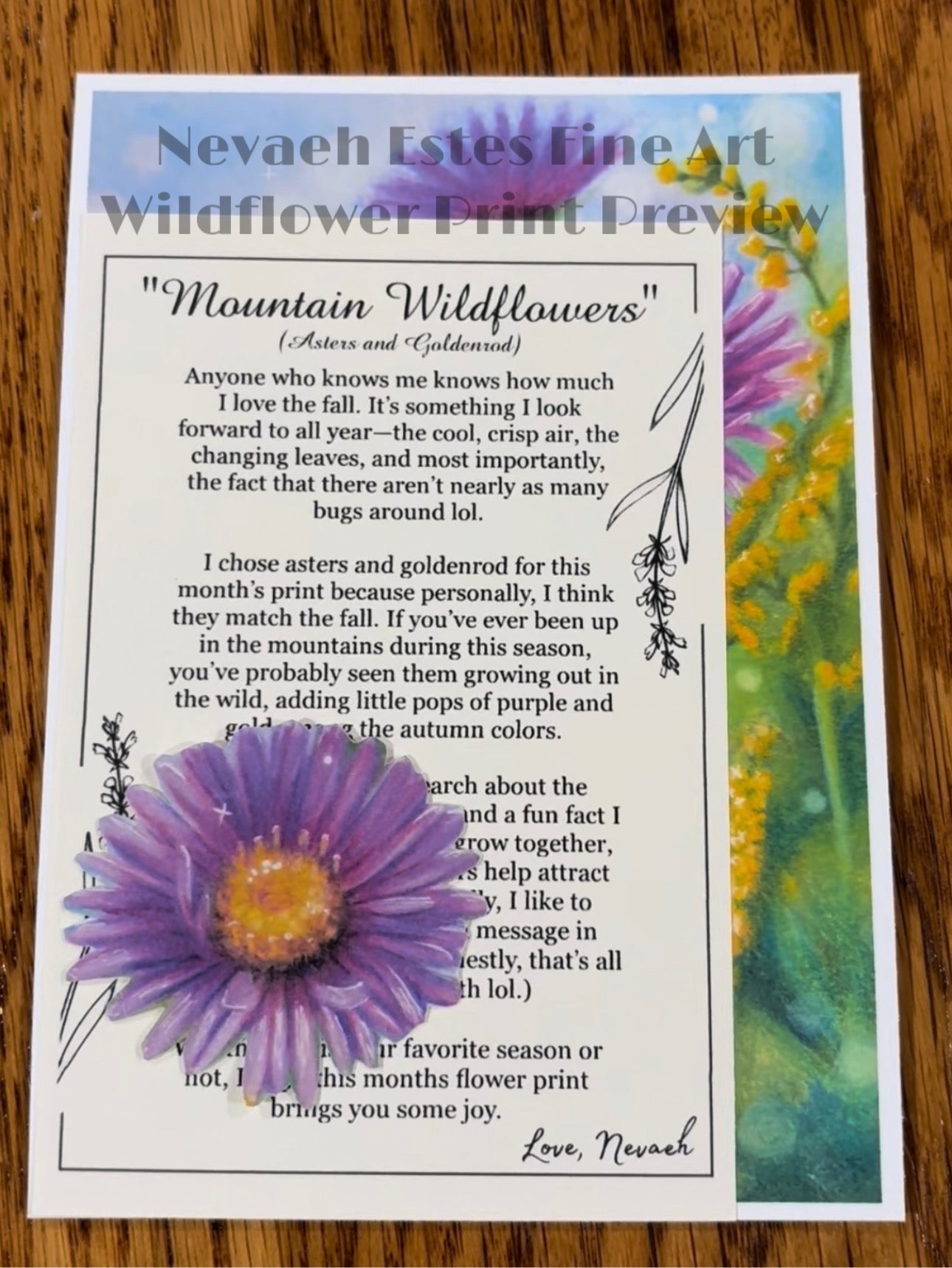 “Wildflower” fine art print