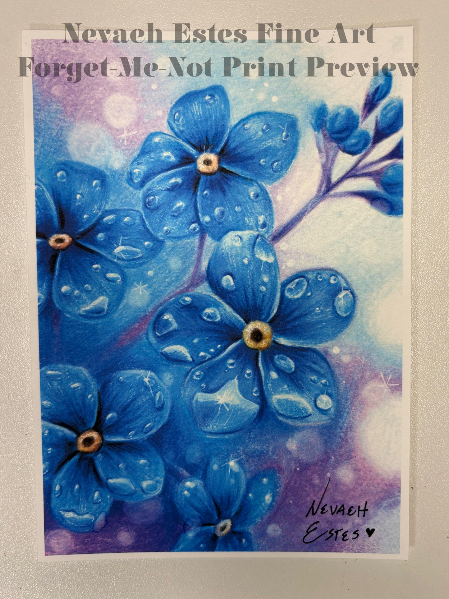 “Forget Me Not” fine art print