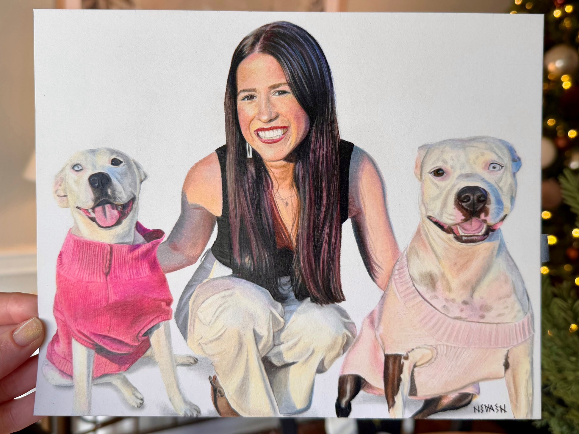 Custom Colored Pencil Portrait – People/Pets | November Holiday Waitlist