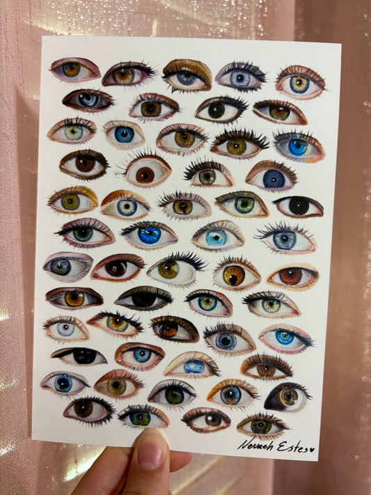 Eye Drawing Series Print