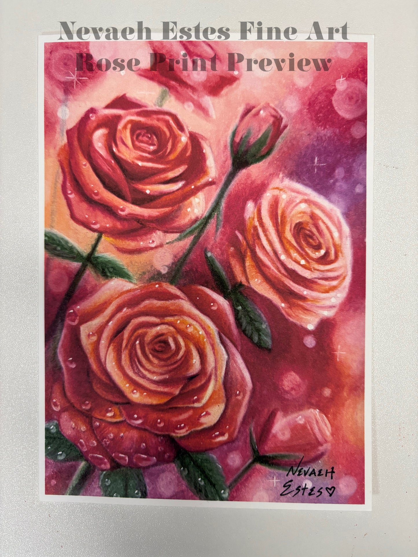 “Sunset Roses” fine art print