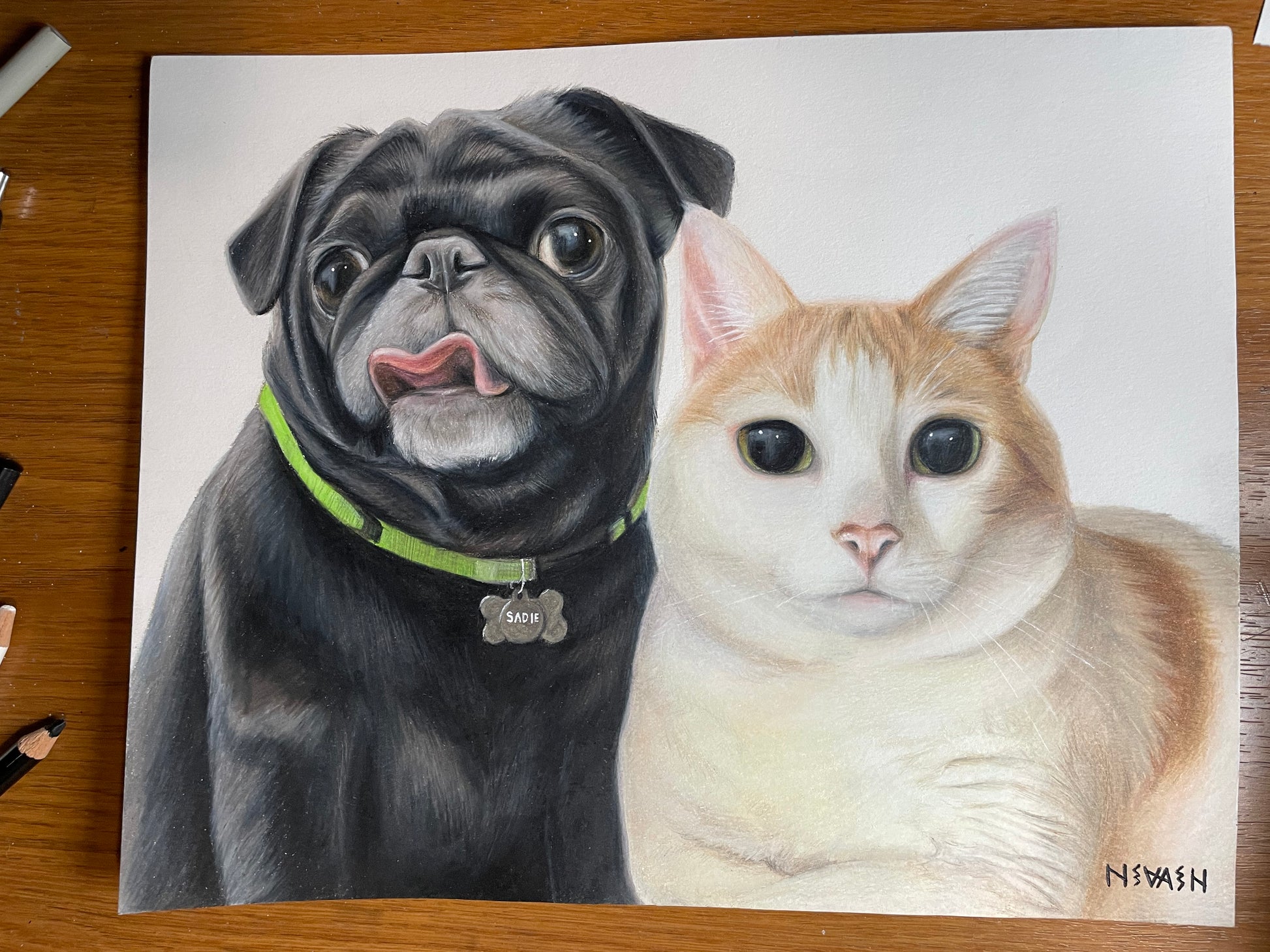 Custom Colored Pencil Portrait – People/Pets | November Holiday Waitlist